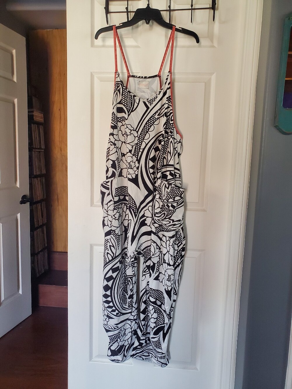 Free People Movement Hot Short Printed Onesie Jumpsuit Preppy Boho Baggy Beachy - Picture 4 of 13